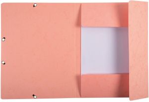 Exacompta Aquarel elastomap uit glanskarton, ft A4, met 3 kleppen en elastiek, in geassorteerde kleuren