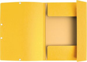 Exacompta chemisa &agrave; rabats en carton, ft A4, 3 rabats, set de 3 pi&egrave;ces en 3 teintes d'orange (Soleil)