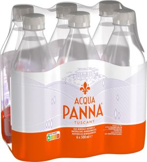 Acqua Panna mineraalwater, niet bruisend, fles van 50 cl, pak van 24 stuks