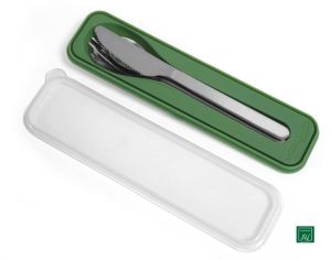 MOBIL'Pocket set de couverts nomades, 4 pi&egrave;ces, avec &eacute;tui de rangement