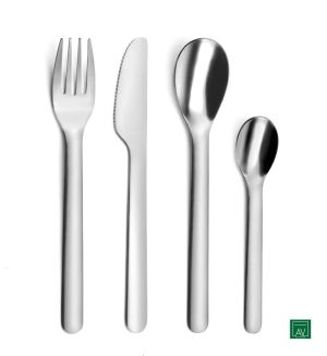 MOBIL'Pocket set de couverts nomades, 4 pi&egrave;ces, avec &eacute;tui de rangement