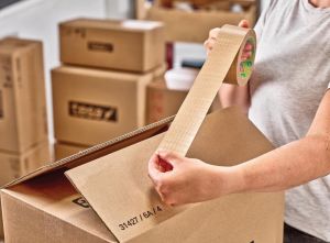 Tesapack ultra strong ecologo, 50 mm x 25 m, papier, bruin