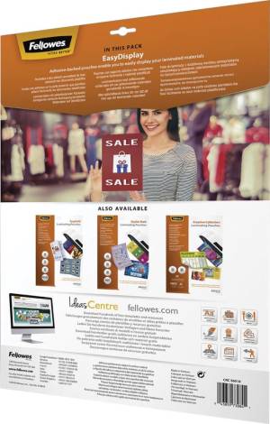 Fellowes lamineerhoezen Admire - EasyDisplay, Zelfklevend, Enhance80, ft A3, pak van 25 stuks