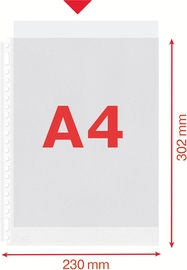 Esselte showtas, PP, transparant, 30% pre-consumer gerecycleerd plastic