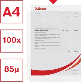 Esselte showtas, PP, transparant, 30% pre-consumer gerecycleerd plastic