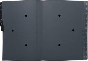 Exacompta sorteermap Ordonator 24 vakken met tabs A-Z, zwart