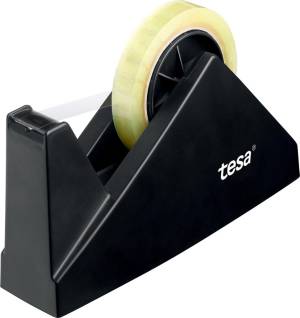 Tesa plakbandafroller Easy Cut Economy, zwart