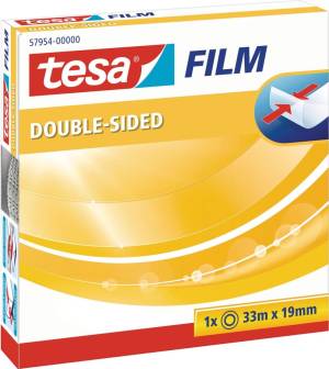 Tesafilm dubbelzijdige tape, ft 33 m x 19 mm
