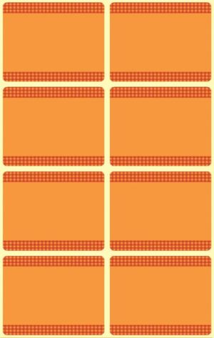 Avery &eacute;tiquettes congelation en blister, orange, 40 &eacute;tiquettes