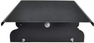 Desq voetensteun, metaal, 3 hoogte standen, heavy duty, zwart