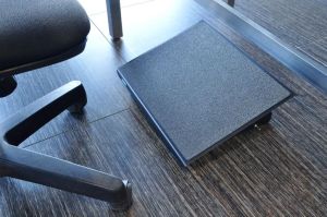 Desq voetensteun, metaal, 3 hoogte standen, heavy duty, zwart