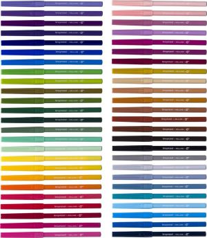 Bruynzeel viltstiften, etui met 50 stuks