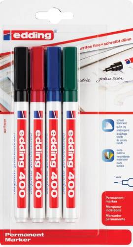 Edding permanent marker 400 blistervan 4