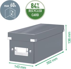 Leitz WOW opbergdoos Click & Store, ft S, rood