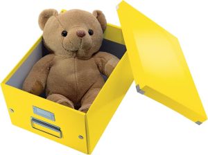Leitz WOW opbergdoos Click & Store, ft A4, geel