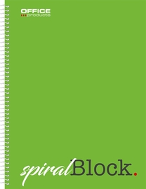 OFFICE products spiraalschrift, A4, 80 blad, geruit 5mm