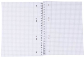 OFFICE products spiraalschrift, A5, 80 blad, geruit 5mm