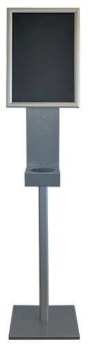 Colonne de d&eacute;sinfection avec cadre &agrave; face clipsable, hauteur: 1,5 m&egrave;tres, ft cadre: A3