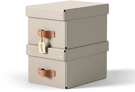 Leitz Puro opbergdoos, small, ft A5, 7 liter, beige, pak van 2 stuks