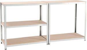 Avasco rek Strong 175, ft 176 x 120 x 40 cm, 5 legborden, gegalvaniseerd