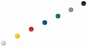 MAUL magneet Solid, 15 mm, trekkracht 150 gr, doos van 10 stuks, assorti