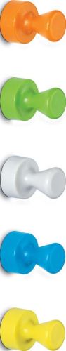 Maul neodymium kegelmagneet, 12 mm, trekkracht 1,5kg, voor whitebord, assorti pastel, blister van 10 stuk