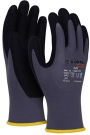 DONAU SAFETY gants de protection Flex, gris, M, taille 8