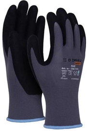 DONAU SAFETY gants de protection Flex, gris, L, taille 9