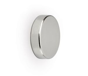 MAUL neodymium schijfmagneet, ft 12 x 3 mm, trekkracht 2,5 kg, zilver, blister van 10 stuks