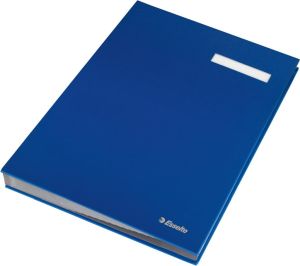 Esselte signataire, ft A4, 20 compartiments, bleu
