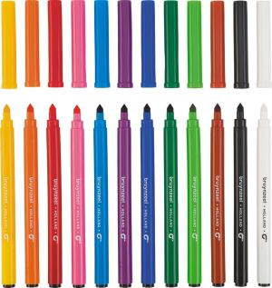 Bruynzeel viltstiften Super Point, etui met 12 stuks