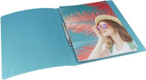 Esselte Colour'Breeze ringmap, 2 ringen, PP, ft A4, met soepele kaft, blauw