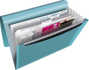 Esselte Colour'Breeze voorordner, 6 vakken, blauw