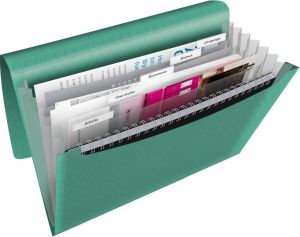 Esselte Colour'Breeze voorordner, 6 vakken, groen