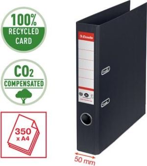Esselte No.1 ordner, A4, rug 5 cm, zwart