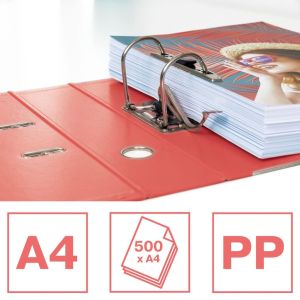 Esselte ordner Colour'Breeze No. 1 A4, uit PP, rug van 7,5 cm, koraal