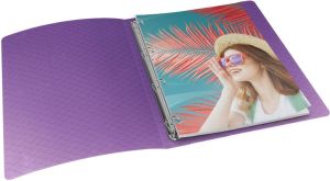 Esselte Colour'Breeze ringmap, 4 ringen, PP, ft A4, met soepele kaft, lavendel