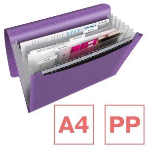 Esselte Colour'Breeze voorordner, 6 vakken, lavendel