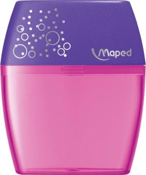 Maped potloodslijper Shaker, 2 gaats, geassorteerde kleuren, blister van 1 stuk