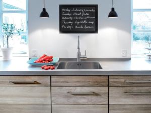 Securit krijtbord Woody ft 60 x 40 cm, zwart