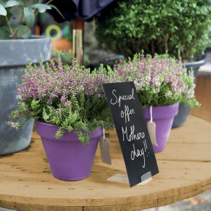 Securit krijtbordjes basis, pak met 10 stuks