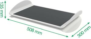 Leitz Ergo verstelbare voetensteun, grijs