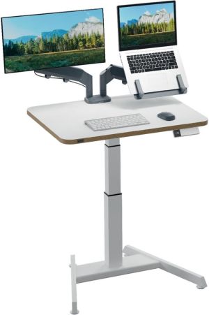 Leitz Ergo Zit/Sta bureau, klein, elektrisch, op voet