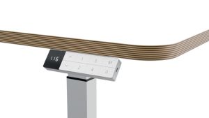 Leitz Ergo Zit/Sta bureau, klein, elektrisch, op voet