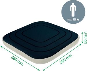 Leitz Ergo Actief wiebelkussen, met hoes, grijs