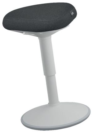 Leitz Ergo actieve Zitkruk met comfortzitting, lichtgrijs