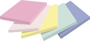 Post-it recycled notes Nature, 100 feuilles, ft76 x 76 mm, paquet de 6 blocs, couleurs assorties