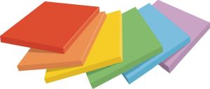 Post-it Super Sticky Notes Playful, 90 feuilles, ft 76 x 76 mm, couleurs assortis, paquet de 6 blocs
