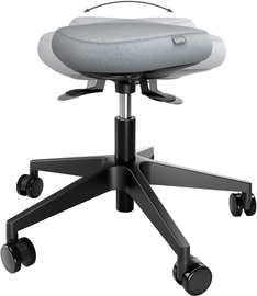 Leitz Ergo actieve Zitkruk met comfort wiebelkussen, met wieltjes