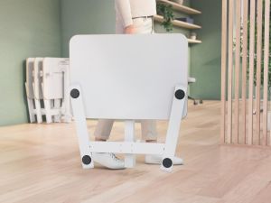 Leitz Ergo inklapbaar Zit/Sta bureau, klein, manueel, op voet